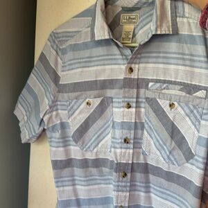 Mens Small Reg LLBEAN short sleeve button down VGUC